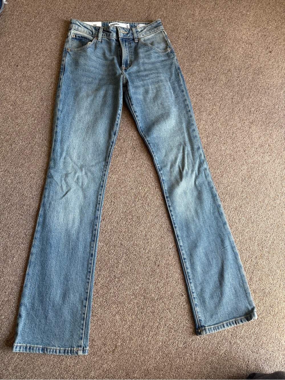 Garage Light Blue Flare Jeans
